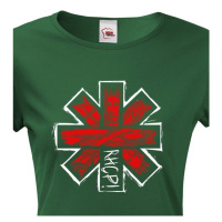Dámské tričko s potiskem metalové kapely Red Hot Chili Peppers - parádní tričko s kvalitním poti