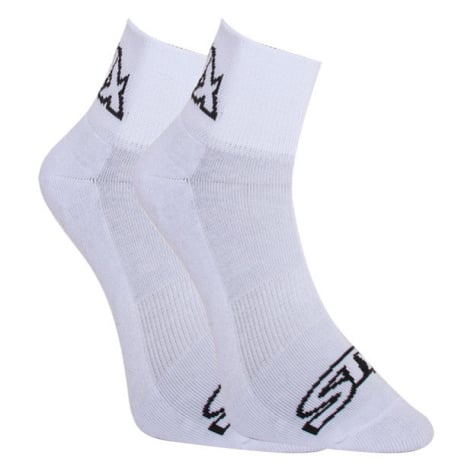 Ponožky Styx kotníkové bílé s černým logem (HK1061)