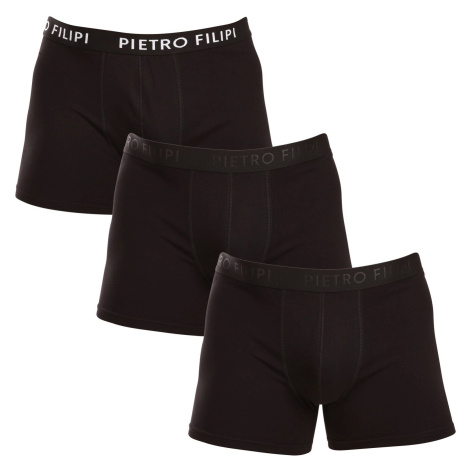 3PACK pánské boxerky Pietro Filipi černé
