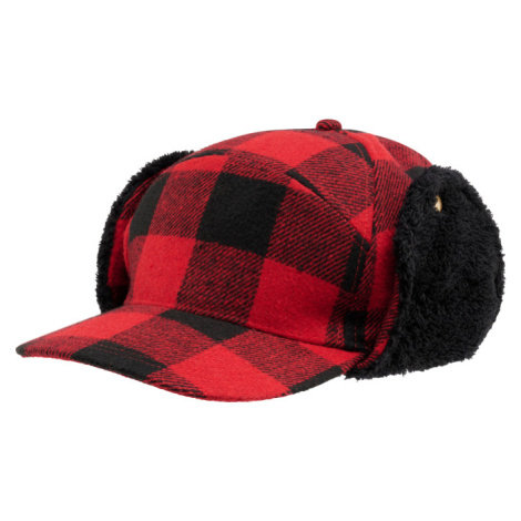Brandit Čepice ušanka Lumberjack Wintercap červená | černá