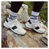 Botas Nordic Shadow - Dámské kožené outdoorové tenisky / botasky bílo-černé česká výroba ze Zlín