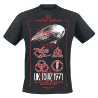 Tričko metal pánské Led Zeppelin - UK Tour 1971 - NNM - RTLZETSBTOU LZTS07MB