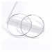 GRACE Silver Jewellery Stříbrné náušnice kruhy - průměr 40 mm, stříbro 925/1000 E-SCE598/76 Stří