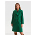 Zelený dámský kabát s příměsí vlny TOP SECRET