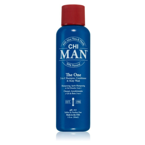 CHI Man The One 3 v 1 šampon, kondicionér a sprchový gel 30 ml
