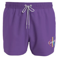 Pánské plavky Tkaný spodní díl SHORT DRAWSTRING KM0KM01007VBT - Calvin Klein