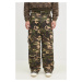 Oboustranné kalhoty Andersson Bell Reversible Padded Camouflage Cargo Pants zelená barva, apa688