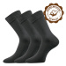 LONKA® ponožky Bioban BIO bavlna tmavě šedá 3 pár 100210