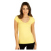 Dámské tričko s krátkým rukávem Litex 5D219 | žlutá