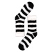 Emi Black dámské žinylkové ponožky H5101B černá