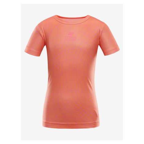 Oranžové dětské rychleschnoucí tričko ALPINE PRO BASIKO