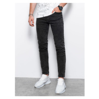 Černé pánské skinny fit džíny Ombre Clothing P1062