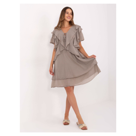 ITALY MODA Šaty-MI-SK-102128.61 Barva: Bordó
