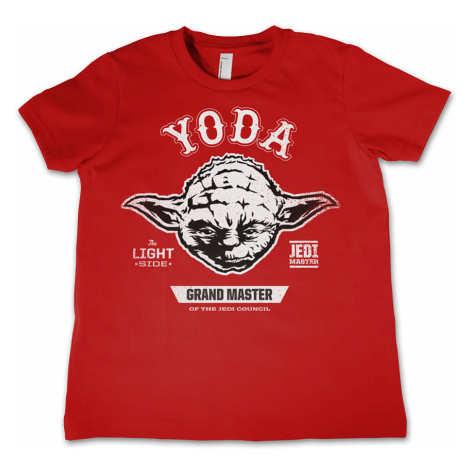 Star Wars tričko, Grand Master Yoda Red, dětské HYBRIS