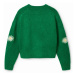 Dětský svetr s příměsí vlny Desigual zelená barva