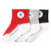 CONVERSE Ponožky 'INFANT' černá / bílá / červená / šedá