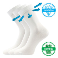 Lonka Drbambik Unisex ponožky s volným lemem - 3 páry BM000003618800101175 bílá