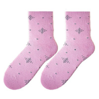 Bratex D-060 women's winter socks pattern 36-41 pink 034