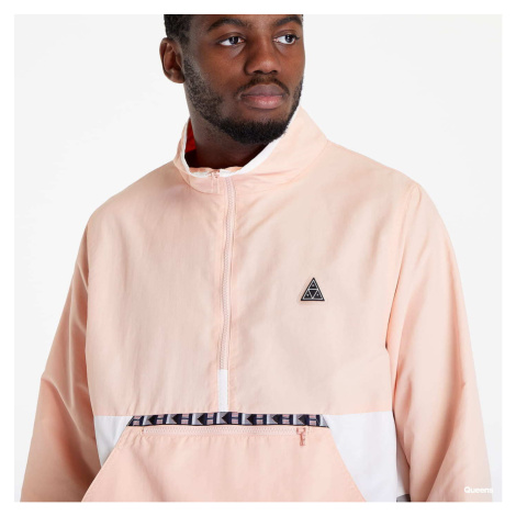 Větrovka HUF Teton 1/4 Zip Anorak Coral Pink