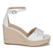 Lauren Ralph Lauren HAANA-ESPADRILLES-WEDGE Bílá