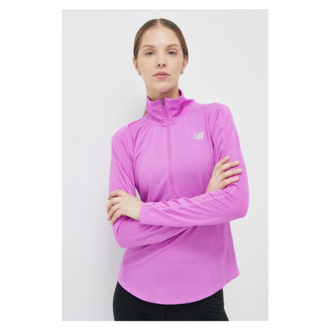 Joggingová mikina New Balance Accelerate fialová barva