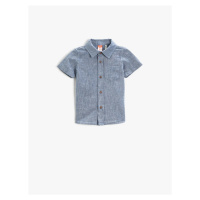 Koton Linen Blend Short Sleeve Shirt