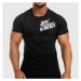 Pánské fitness tričko Iron Aesthetics Splash, černé