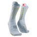 COMPRESSPORT Cyklistické ponožky klasické - AERO - bílá/žlutá