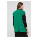 Džínová vesta Answear Lab zelená barva