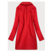 Červený dámský dvouřadový kabát (2721)