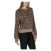 Jacqueline De Yong JDYLORRAINE ANIMAL L/S PULLOVER KNT 15292890 Hnědá