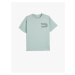 Koton T-Shirt Motto Printed Short Sleeve Crew Neck Cotton