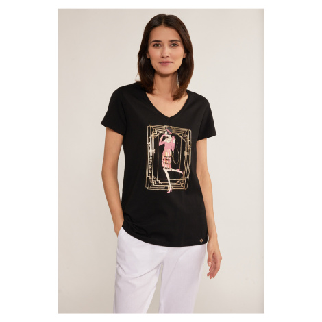 MONNARI Woman's T-Shirts Cotton T-Shirt With Application