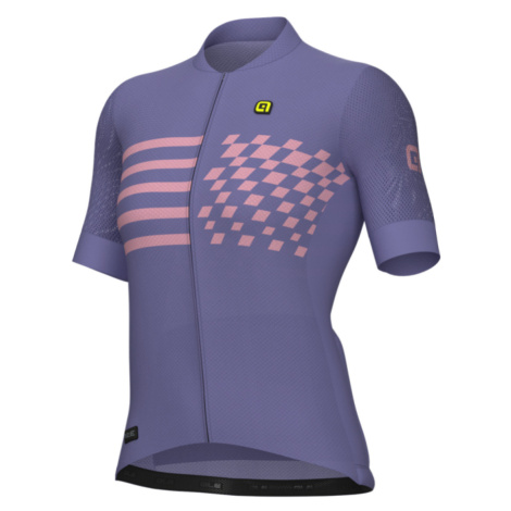 ALÉ Cyklistický dres s krátkým rukávem - PLAY PR-E - fialová
