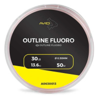 Avid carp vlasec outline fluoro 50 m - 0,50 mm 13,6 kg