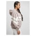 Dámská bunda // Urban classics  Ladies Crinkle Batwing Jacket duskrose/whitesand