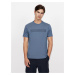 Modré pánské tričko s nápisem Armani Exchange