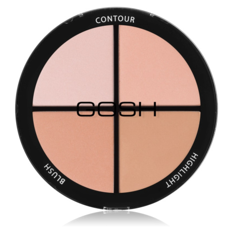 Gosh Contour'n Strobe konturovací a rozjasňující paleta odstín 001 Light 15 g