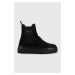 Semišové kotníkové boty Gant Snowmont , černá barva