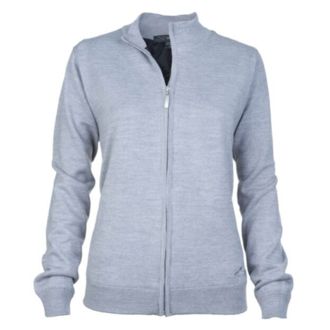 GREGNORMAN MERINO (50:50) LINED FULL-ZIP Dámský svetr, šedá, velikost