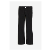H & M - Flared Leg Low Jeans - černá