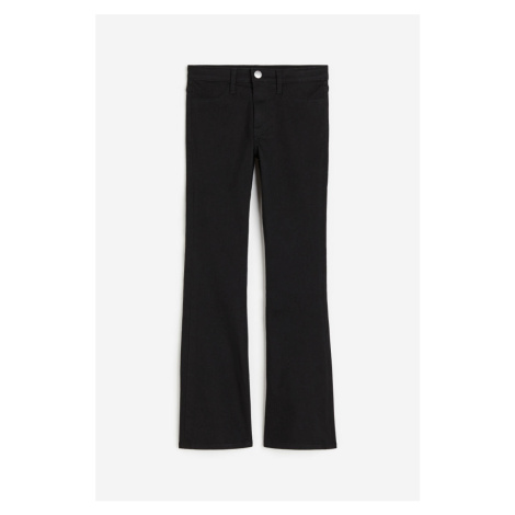 H & M - Flared Leg Low Jeans - černá H&M