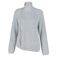 Trendyol Stone Zipper Detailed Knitwear Sweater