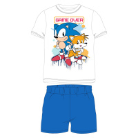 Ježek SONIC licence Chlapecké pyžamo Ježek Sonic 5204011, bílá / modrá Barva: Bílá