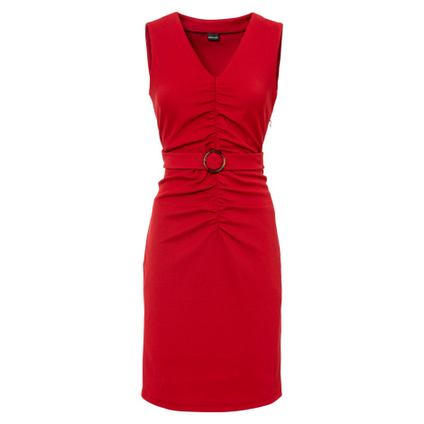 Bonprix BODYFLIRT šaty s páskem Barva: Červená, Mezinárodní