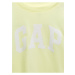 Zelené holčičí dětské tričko GAP Logo short sleeve update