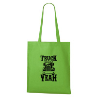 DOBRÝ TRIKO Bavlněná taška s potiskem Truck yeah Barva: Apple green