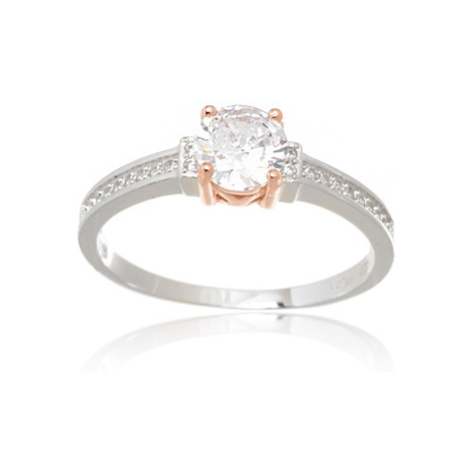 Dámský stříbrný prsten se zirkony STRP0546F Ego Fashion
