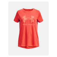 Oranžové sportovní tričko Under Armour UA Tech Print BL SSC