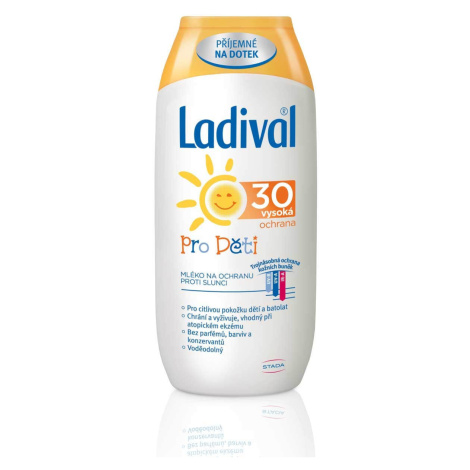 Ladival opalovací mléko pro dětskou pokožku OF30 200 ml